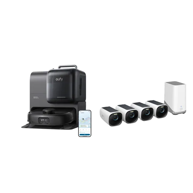 eufy-robot-aspirateur-omni-e28-kit-4-cam-ras-eufycam-s330-eufycam-3 image 1