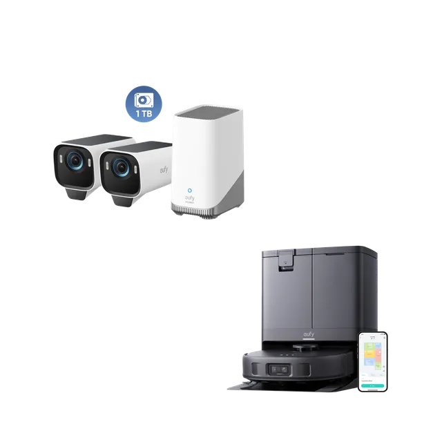 eufy-x10-pro-omni-8000pa-eufycam-s3-pro-2-cam-ras-disque-dur-1to image 1