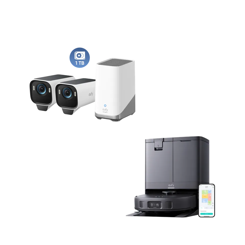 eufy-x10-pro-omni-8000pa-eufycam-s3-pro-2-cam-ras-disque-dur-1to image 1
