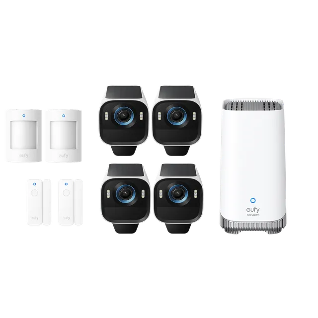 eufy-eufycam-s3-pro-kit-4-cam-ras-syst-me-d-alarme-homebase-s380-kit-4k-maxcolor image 1