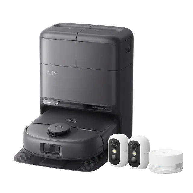 eufy-pack-c28-omni-robot-aspirateur-laveur-eufy-c35-kit-2-cam-ras-de-s-curit image 1