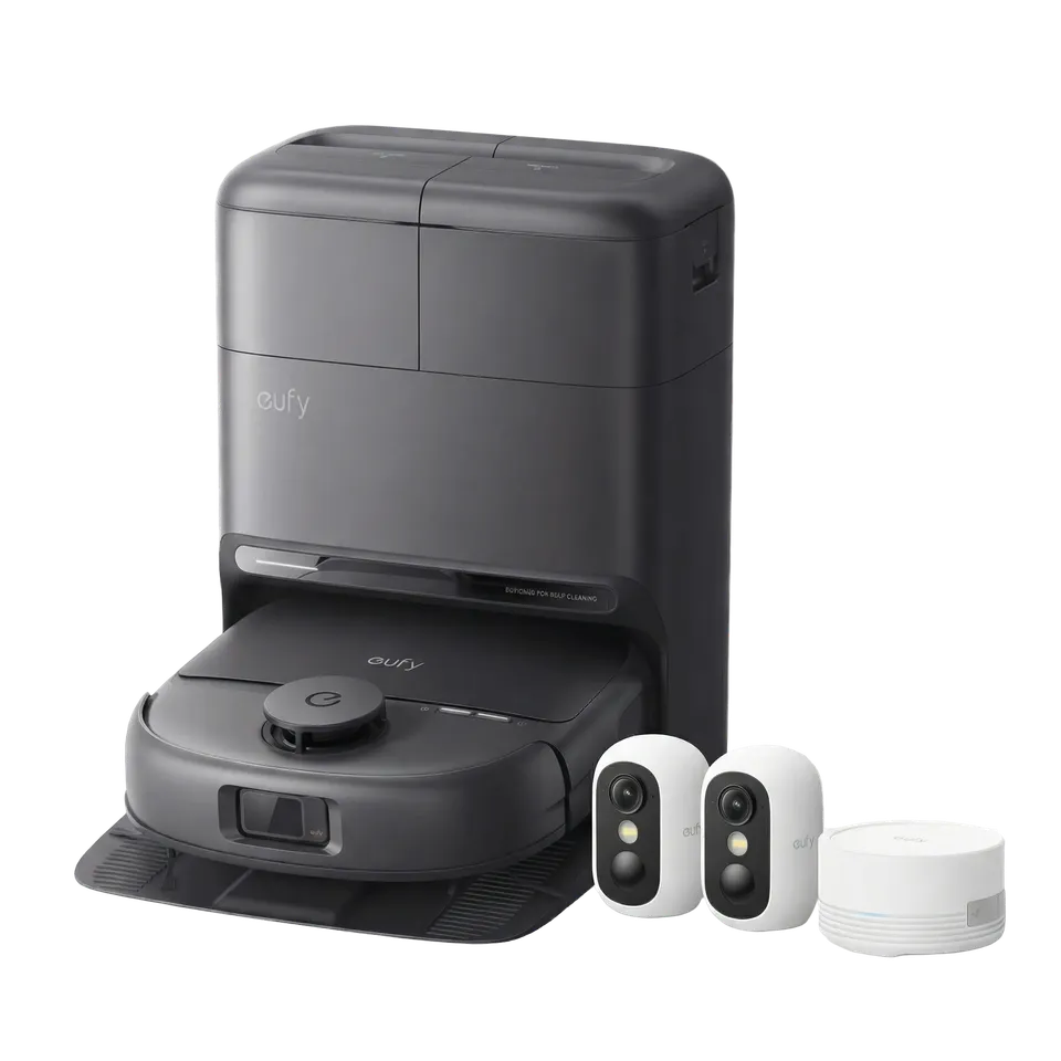 eufy-pack-c28-omni-robot-aspirateur-laveur-eufy-c35-kit-2-cam-ras-de-s-curit image 1