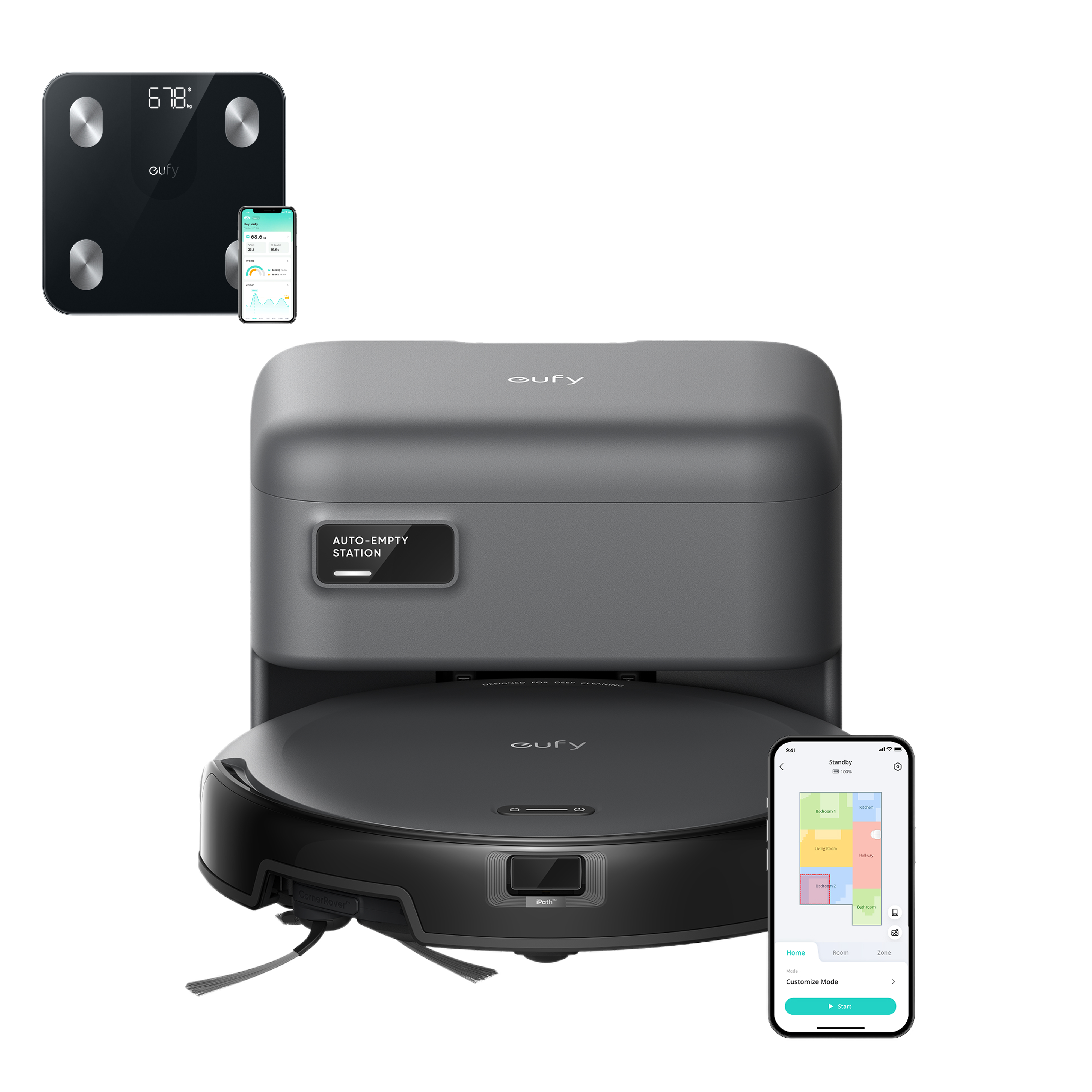 eufy-robot-aspirateur-c10-auto-vidant-balance-connect-e-smart-scale-a1-pack-nett image 1