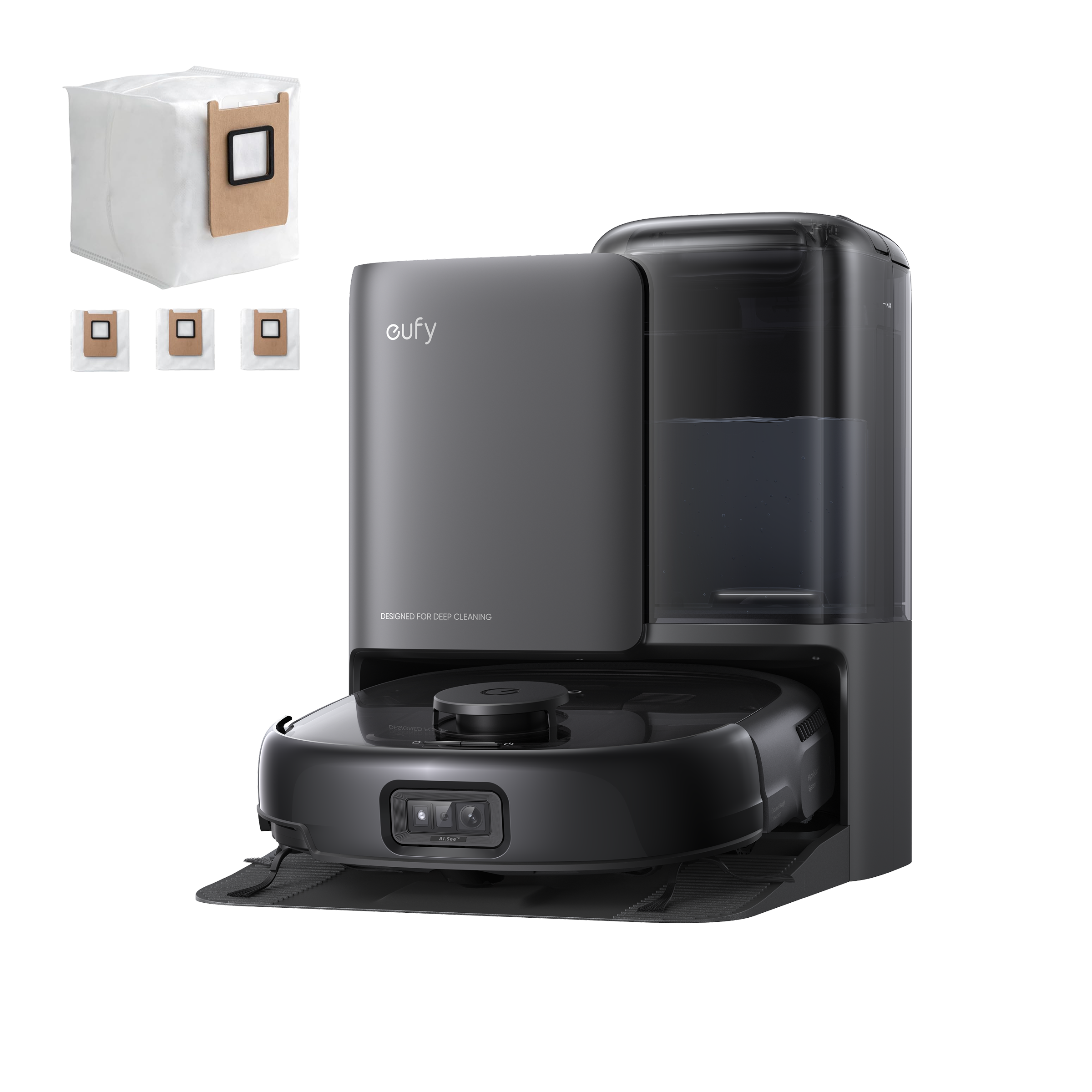 eufy-robot-vacuum-omni-e25-aspirateur-robot-laveur-avec-vidage-auto-3-sacs-pouss image 1