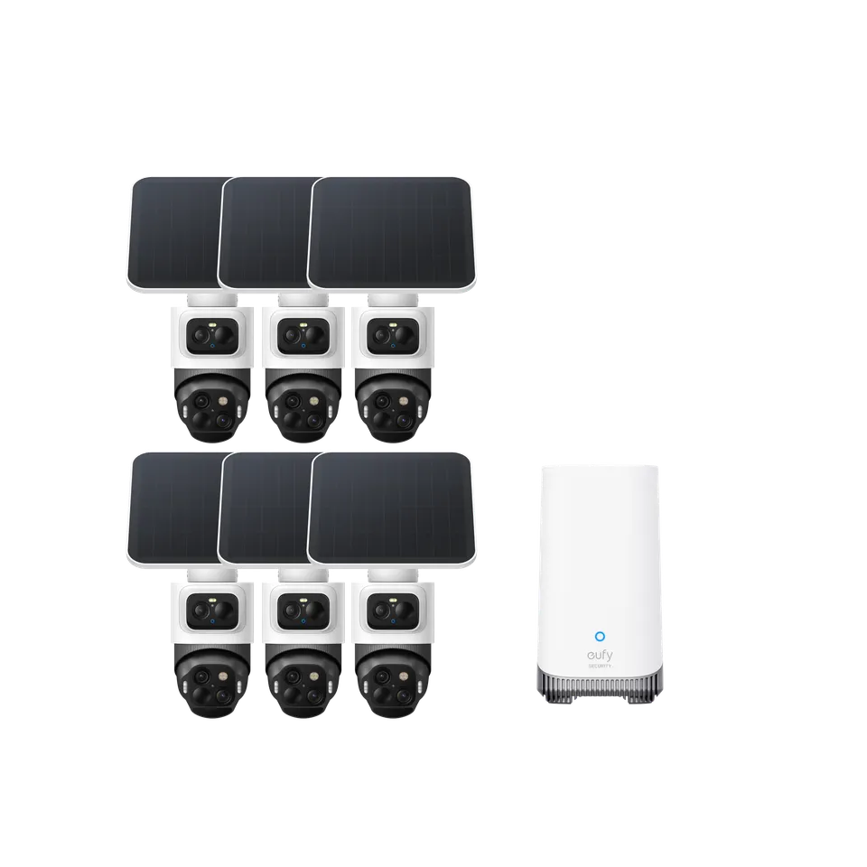 eufy-eufycam-s4-kit-6-cam-ras-cam-ra-bullet-ptz-triple-objectif-4k-avec-suivi-in image 1