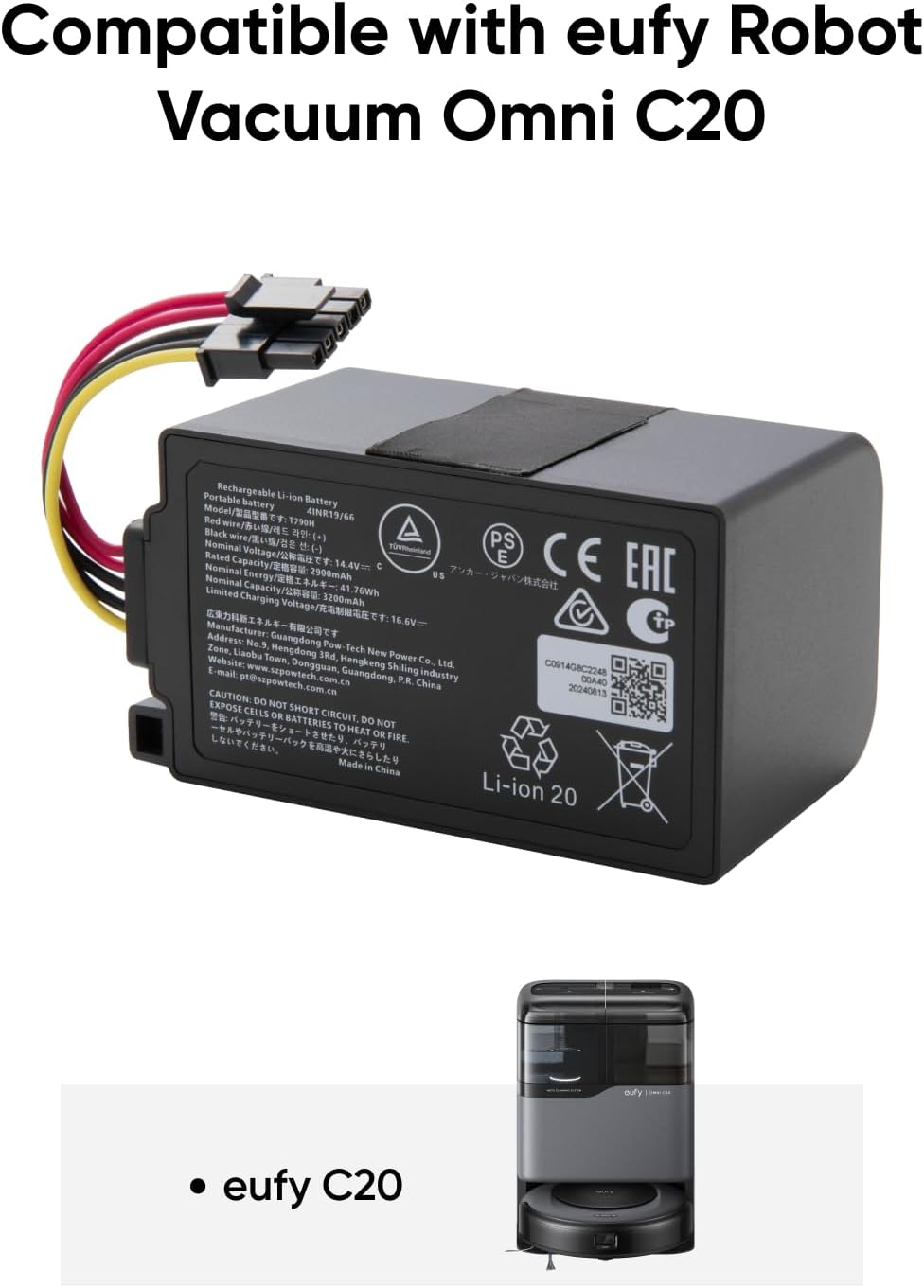 eufy-batterie-de-remplacement-pour-omni-c20-et-auto-empty-c10 image 4