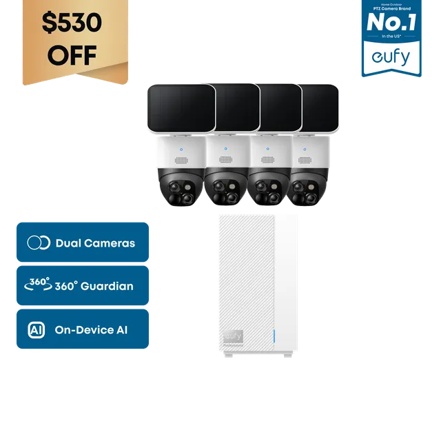 eufy-solocam-s340-kit-4-cam-ras-homebase-s1-professional image 1
