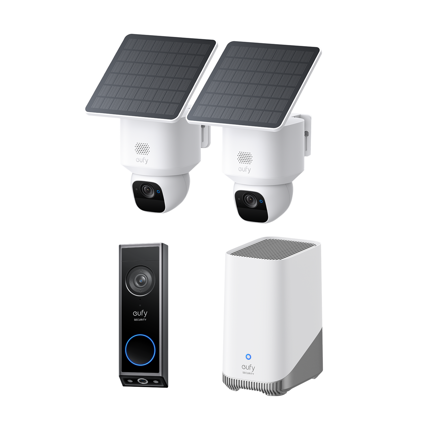 eufy-pack-2-cam-ras-solo-e30-solaires-homebase-s380-sonnette-e340 image 1