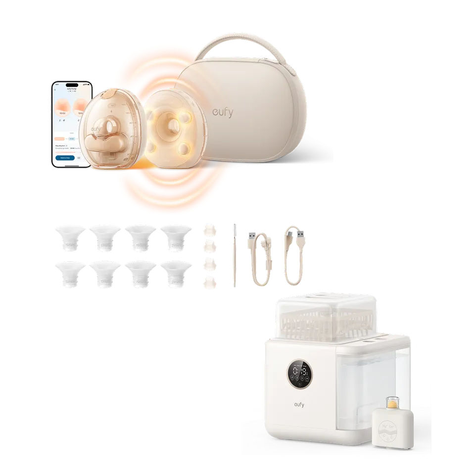 eufy-s2-pro-tire-lait-lectrique-chauffant-massant-avec-tui-de-charge-eufy-s1-pro image 1