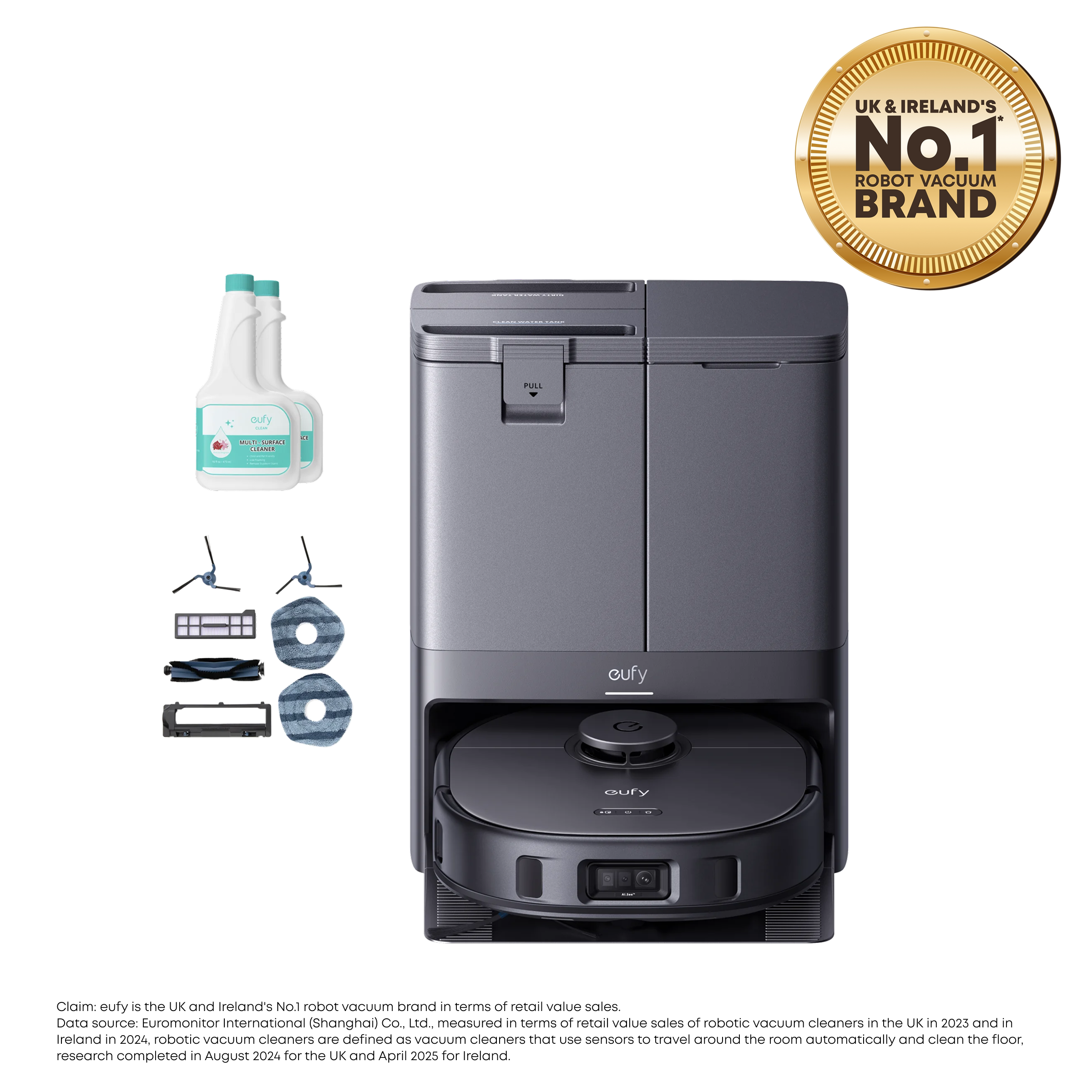 eufy-x10-pro-omni-robot-aspirateur-laveur-8000-pa-2-solutions-kit-entretien image 2