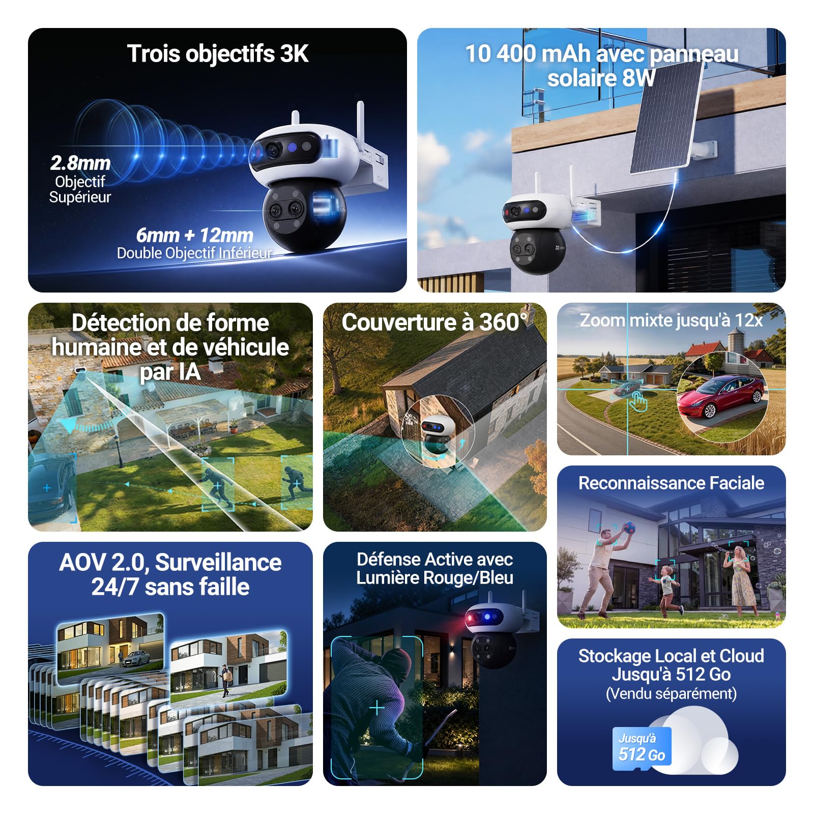 ezviz-cb90f-kit-triple-objectif-3k-5mp-x3-cam-ra-ext-rieure-sans-fil-solaire-360 image 2
