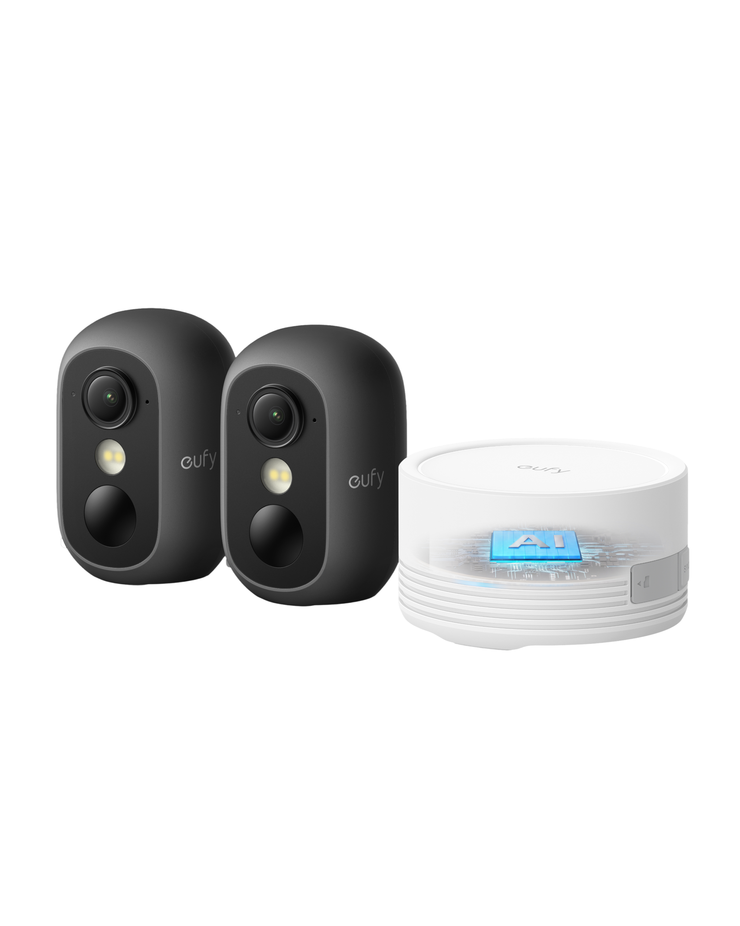 eufy-kit-2-cam-ras-c35-noires-homebase-mini-surveillance-int-rieur-ext-rieur image 2