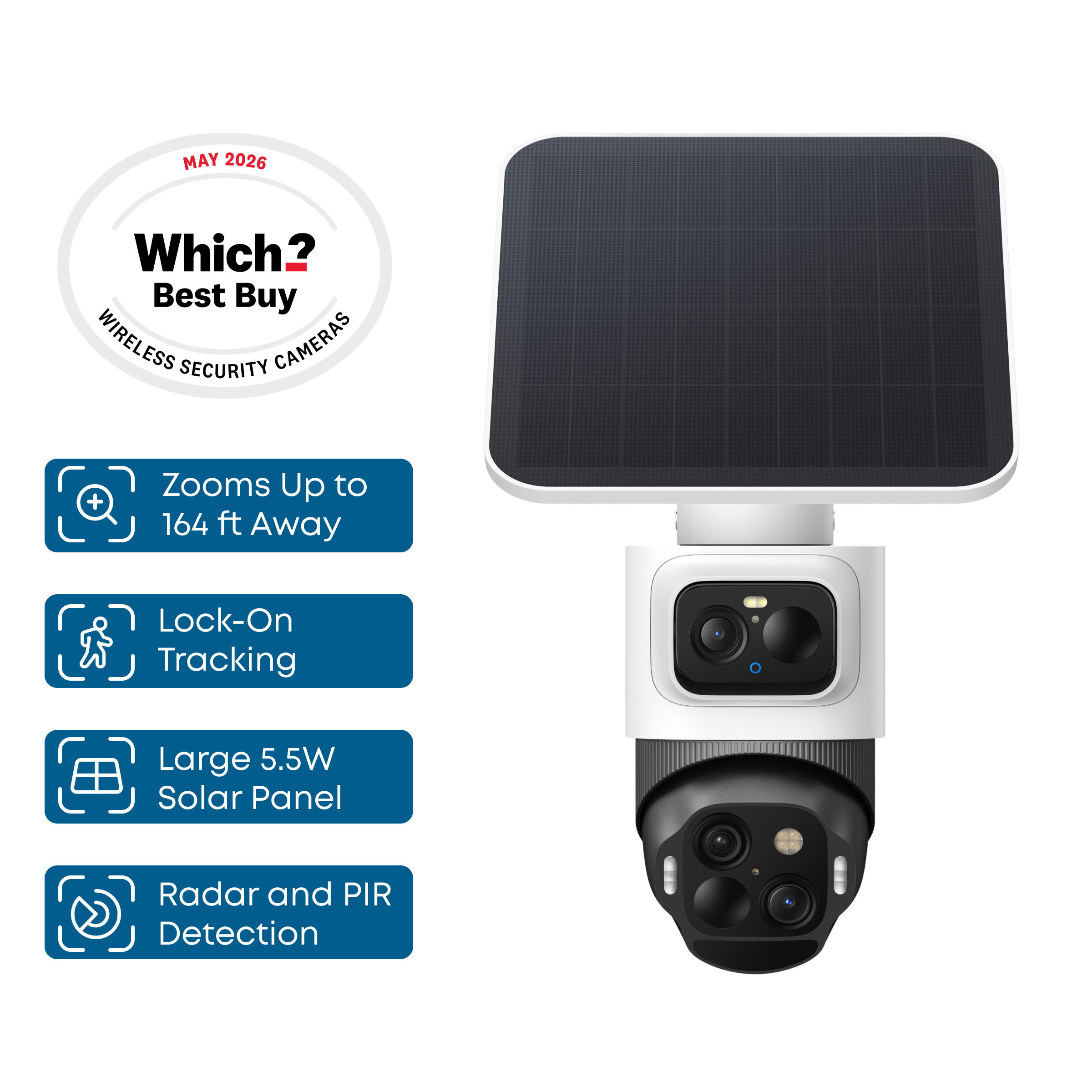 eufy-eufycam-s4-smart-display-e10-cam-ra-bullet-triple-objectif-ptz-4k-cran-conn image 2