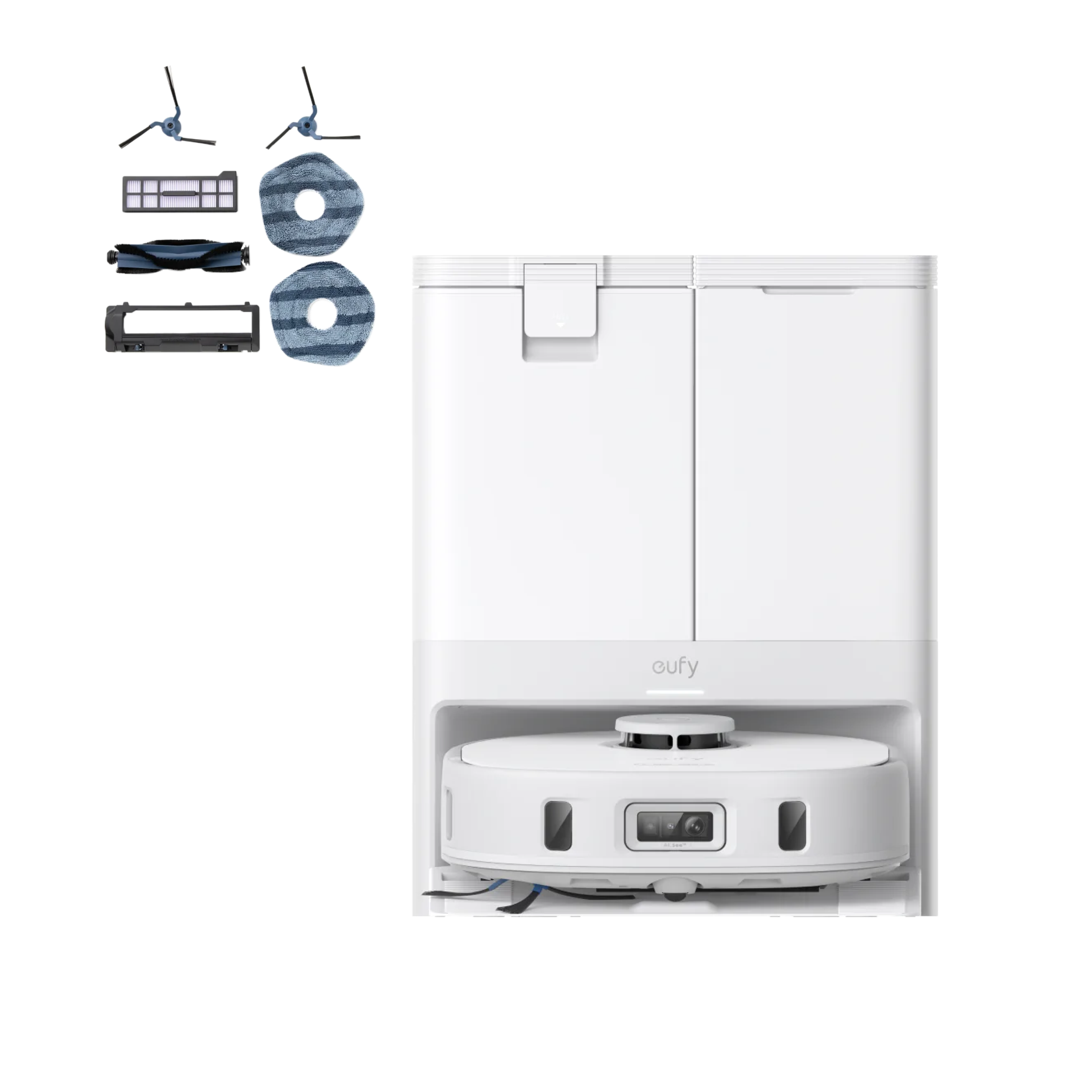 eufy-x10-pro-omni-blanc-kit-pi-ces-de-rechange-robot-aspirateur-laveur image 1