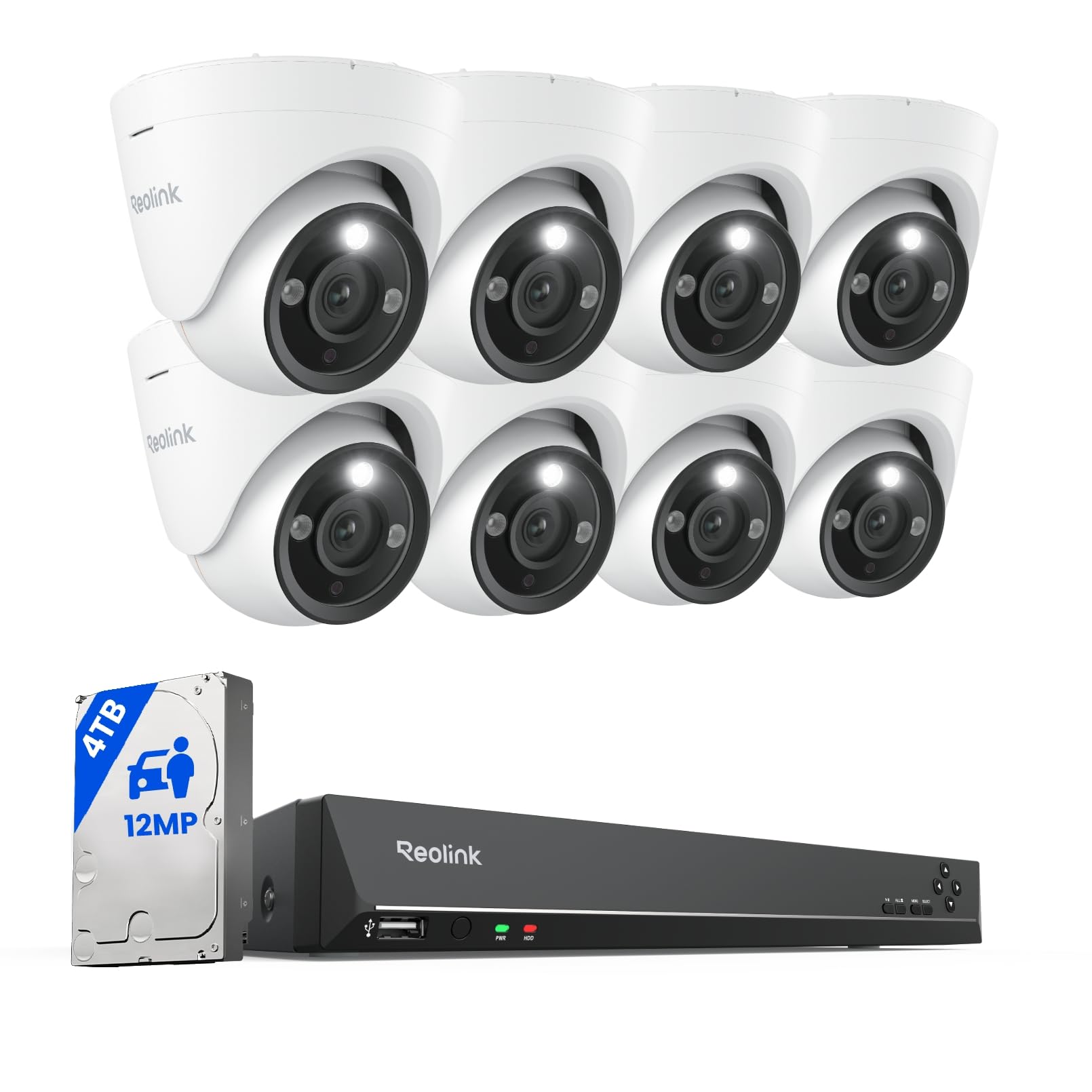 reolink-rlk16-1200d8-a-kit-vid-osurveillance-poe-8-cam-ras-ip-12mp-uhd-avec-nvr image 1