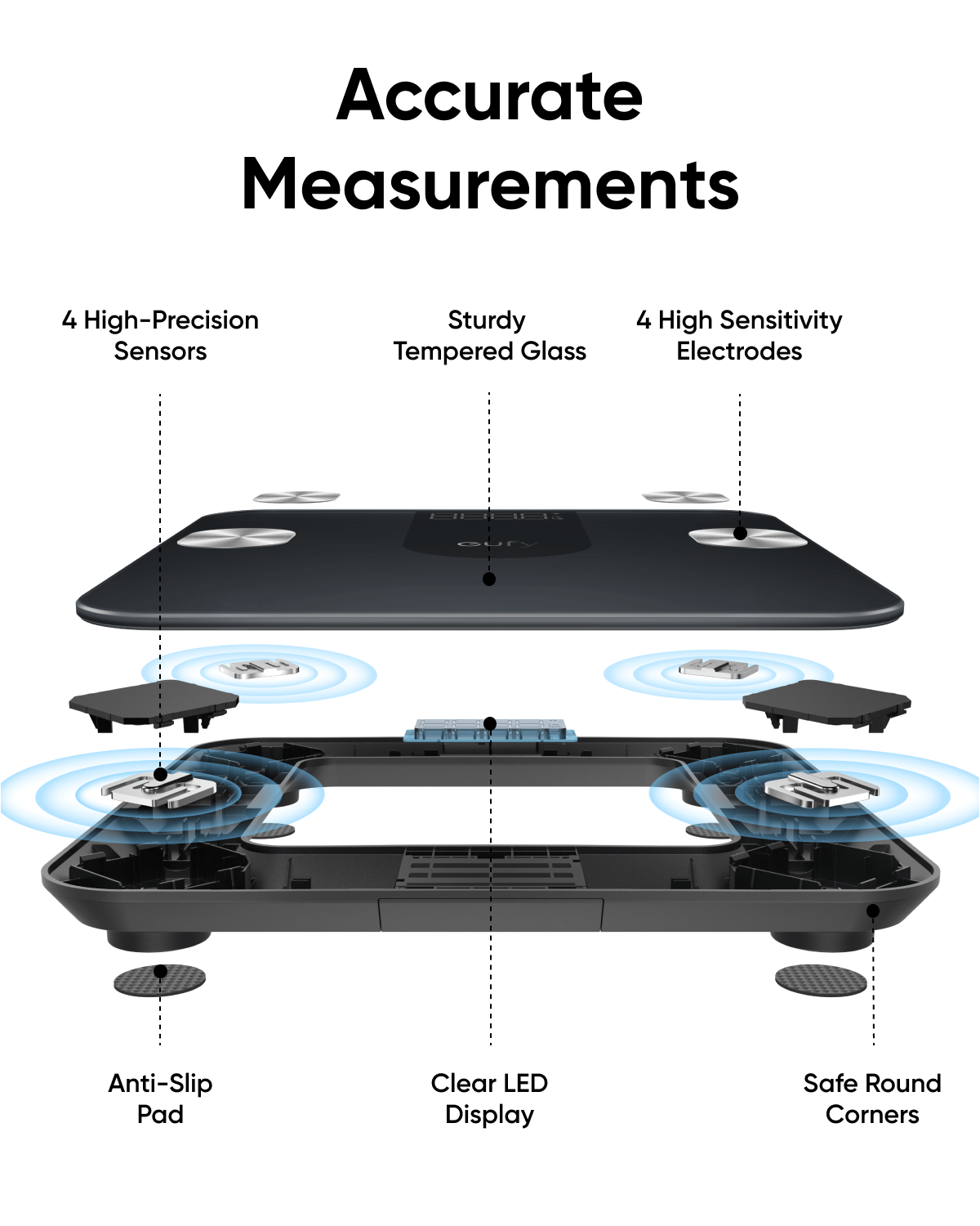 eufy-smart-scale-a1-balance-connect-e-noire-12-mesures-corporelles-bluetooth image 2