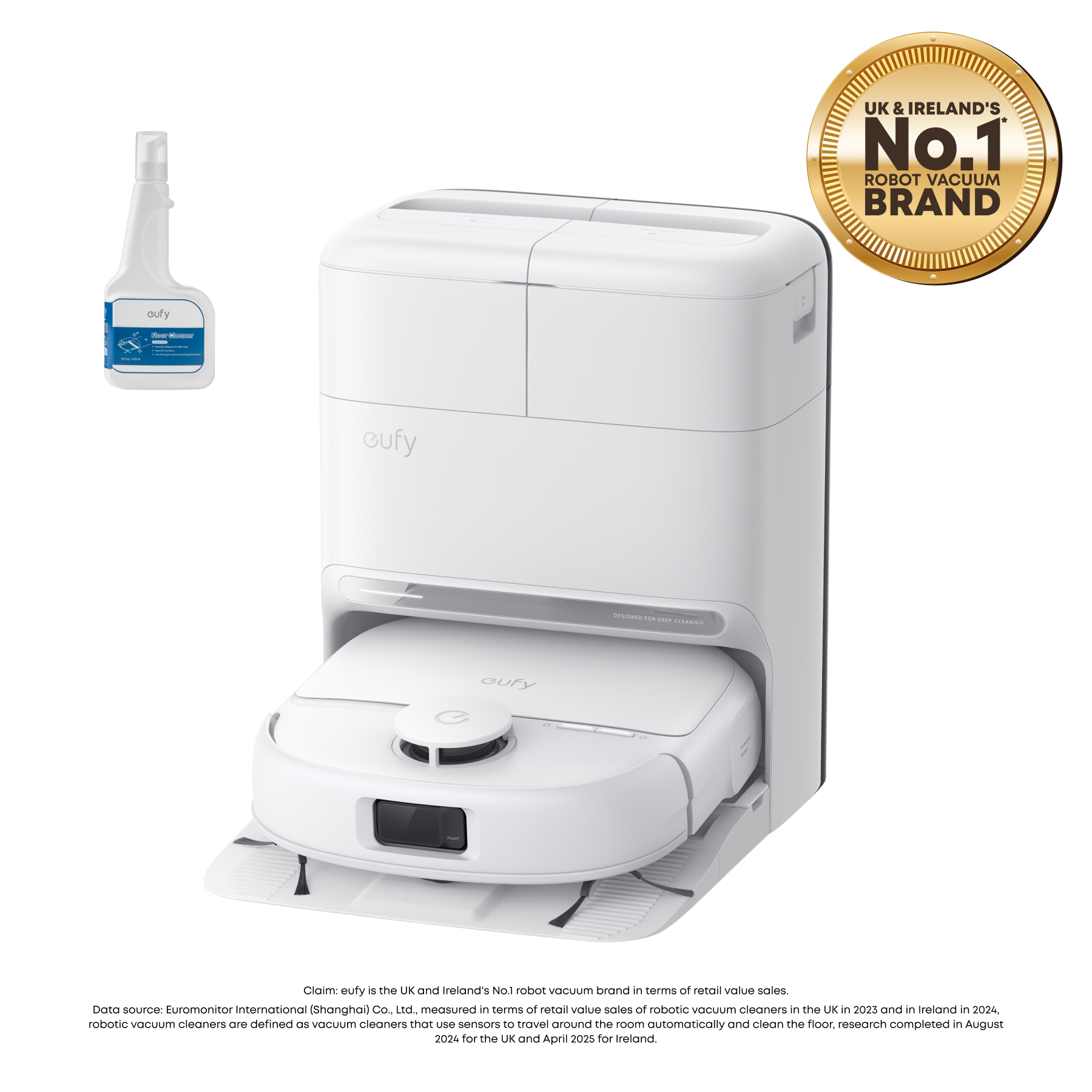 eufy-omni-c28-blanc-robot-aspirateur-laveur-solution-nettoyante image 1