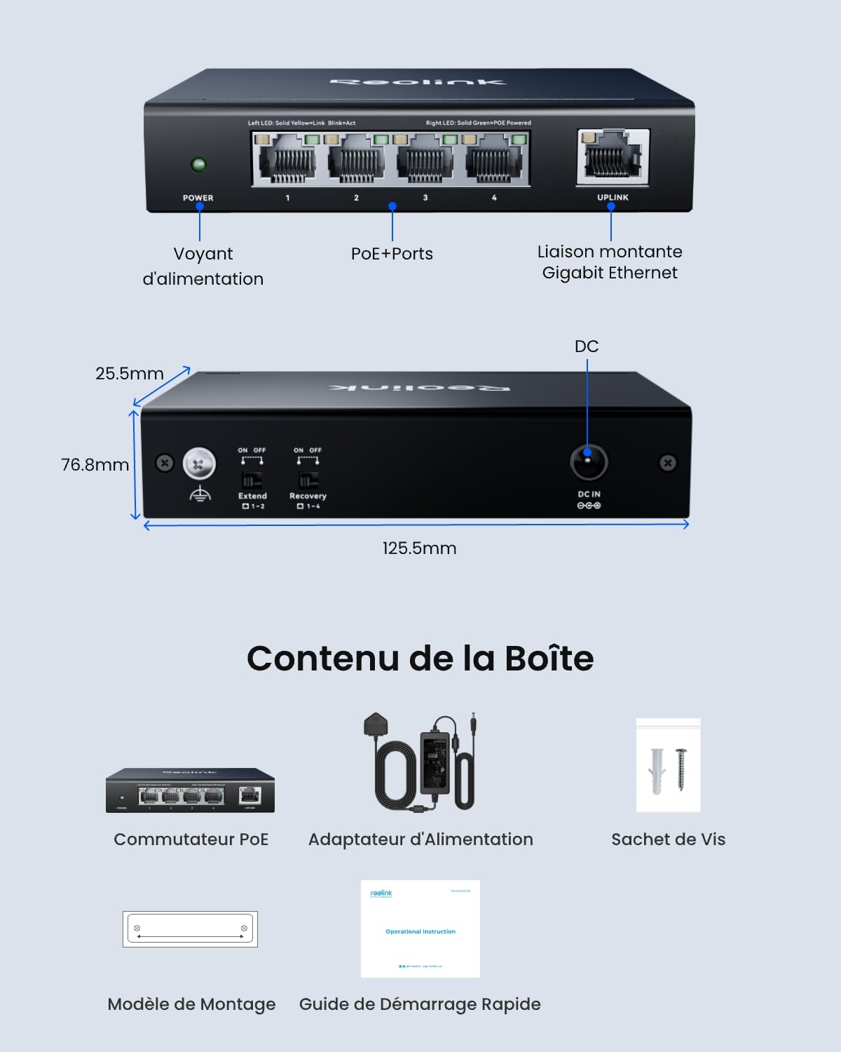 reolink-rla-ps1e-switch-poe-gigabit-4-1-ports-30-w-par-port-alimentation-65-w-ie image 8