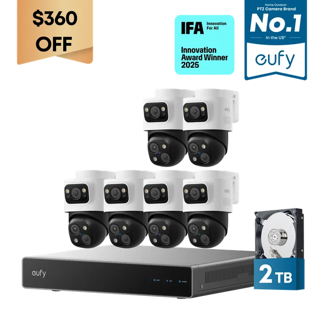 eufy-s4-max-kit-6-cam-ras-poe-nvr-syst-me-de-s-curit-4k-triple-objectif image 1