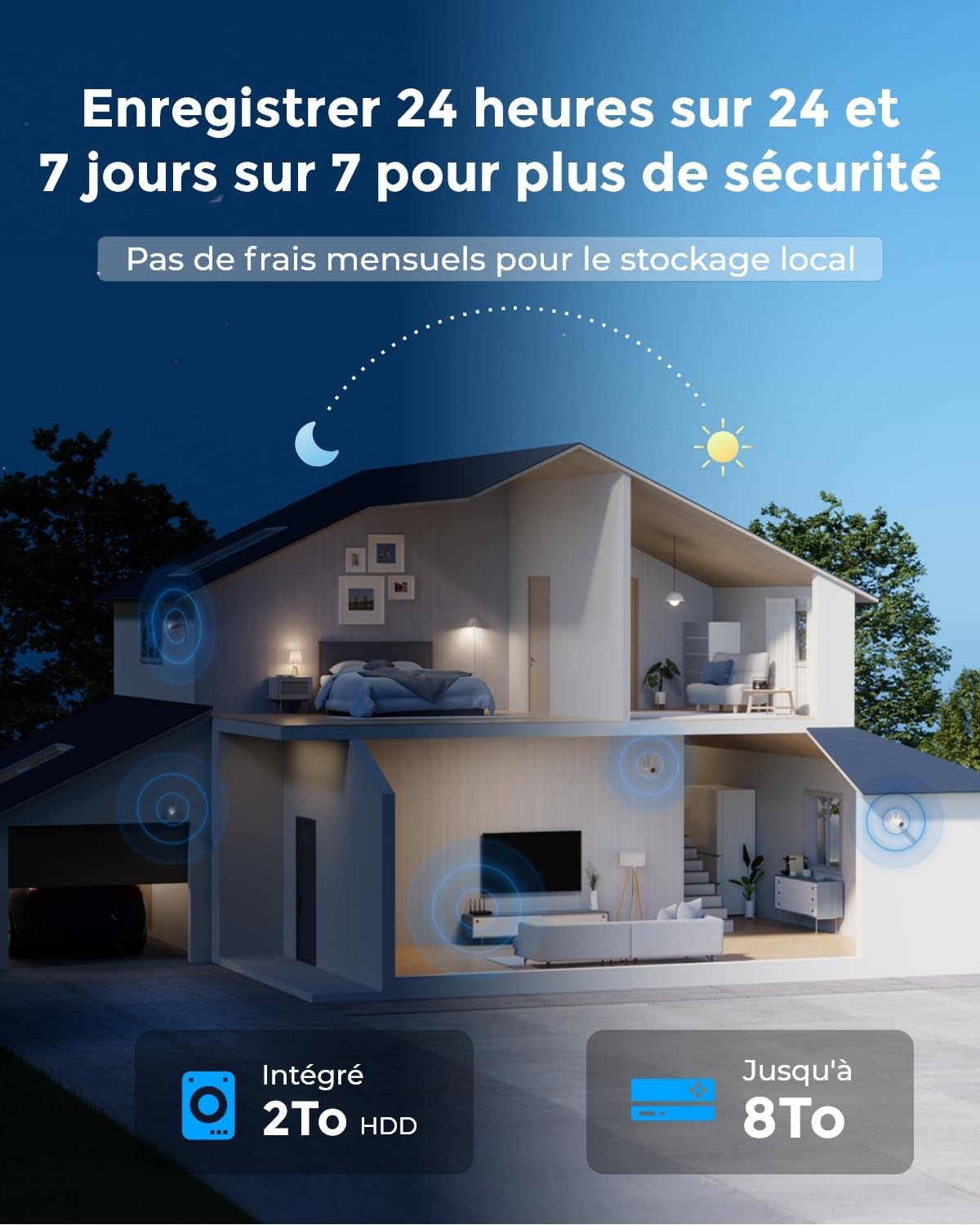 reolink-rlc-series-kit-cam-ra-de-surveillance-wifi-6-ext-rieure-4k-avec-nvr-disq image 6