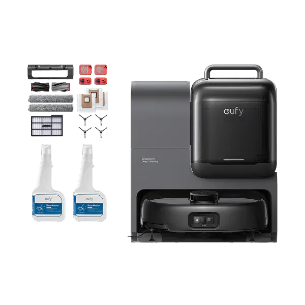 eufy-robot-aspirateur-omni-e28-pack-accessoires-nettoyant-sols-x2 image 1