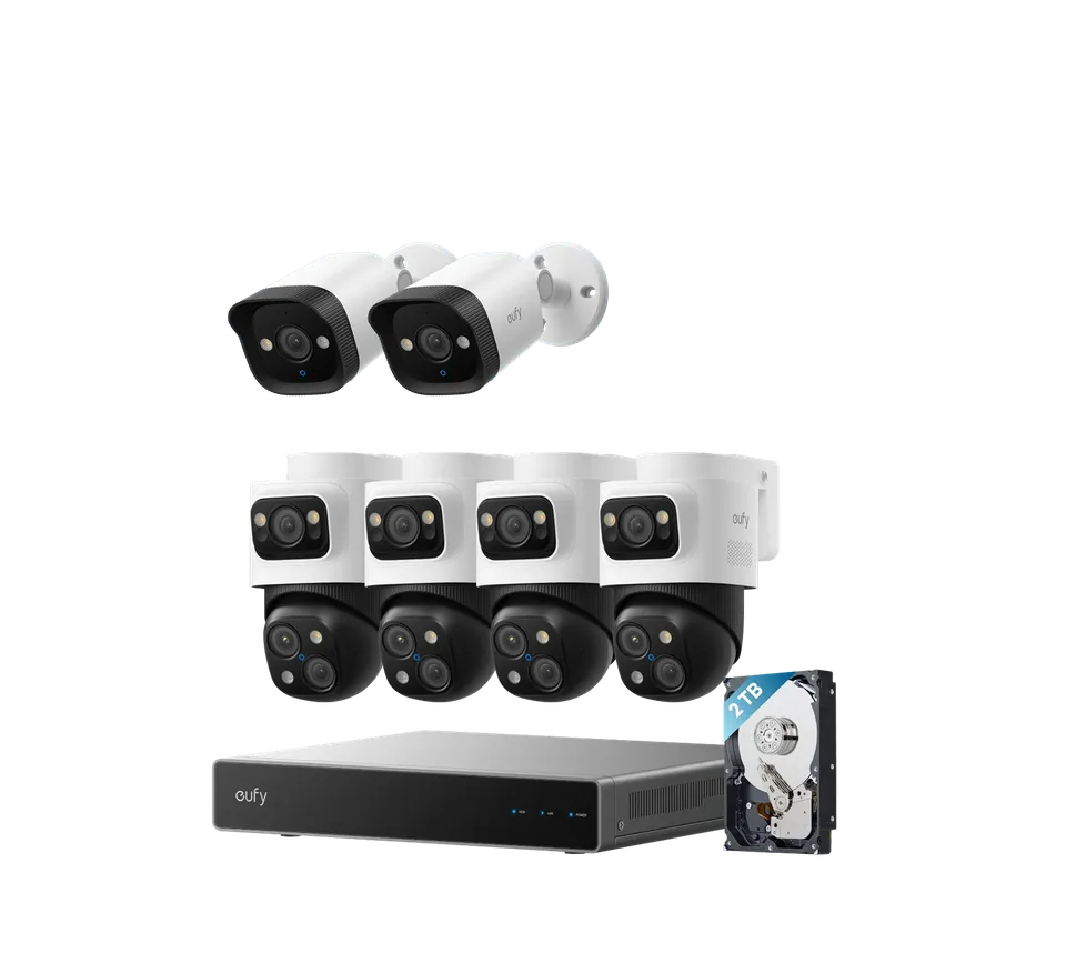 eufy-s4-max-poe-nvr-kit-6-cam-ras-2x-bullet-e40-4k image 1