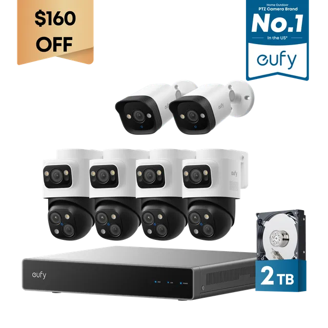 eufy-poe-nvr-s4-max-syst-me-vid-osurveillance-2-cam-ras-bullet-4k image 1
