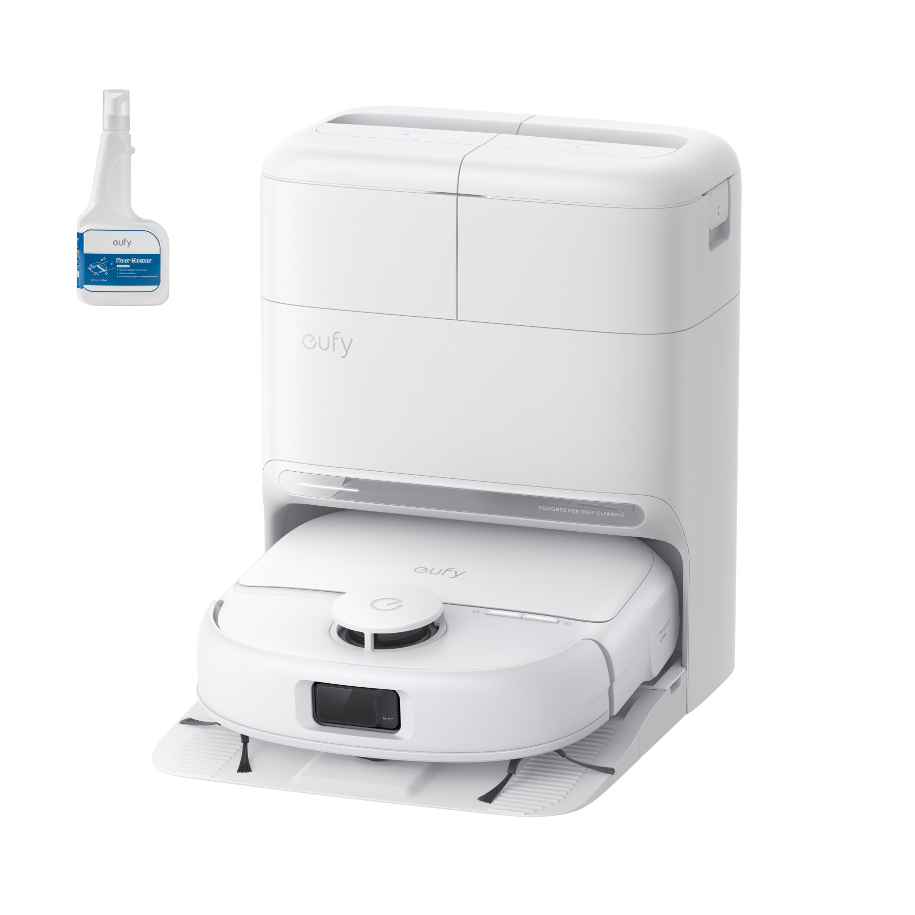 eufy-omni-c28-blanc-robot-aspirateur-laveur-solution-nettoyante image 2