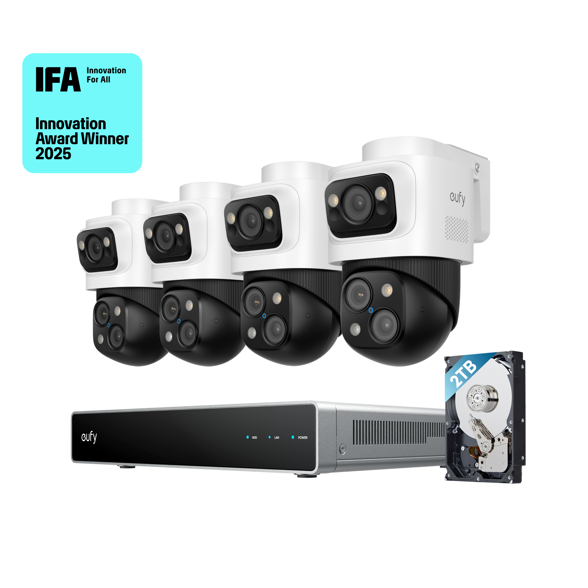 eufy-poe-nvr-s4-max-syst-me-vid-osurveillance-4-cam-ras-bullet-ptz-16mp-cran-sma image 2