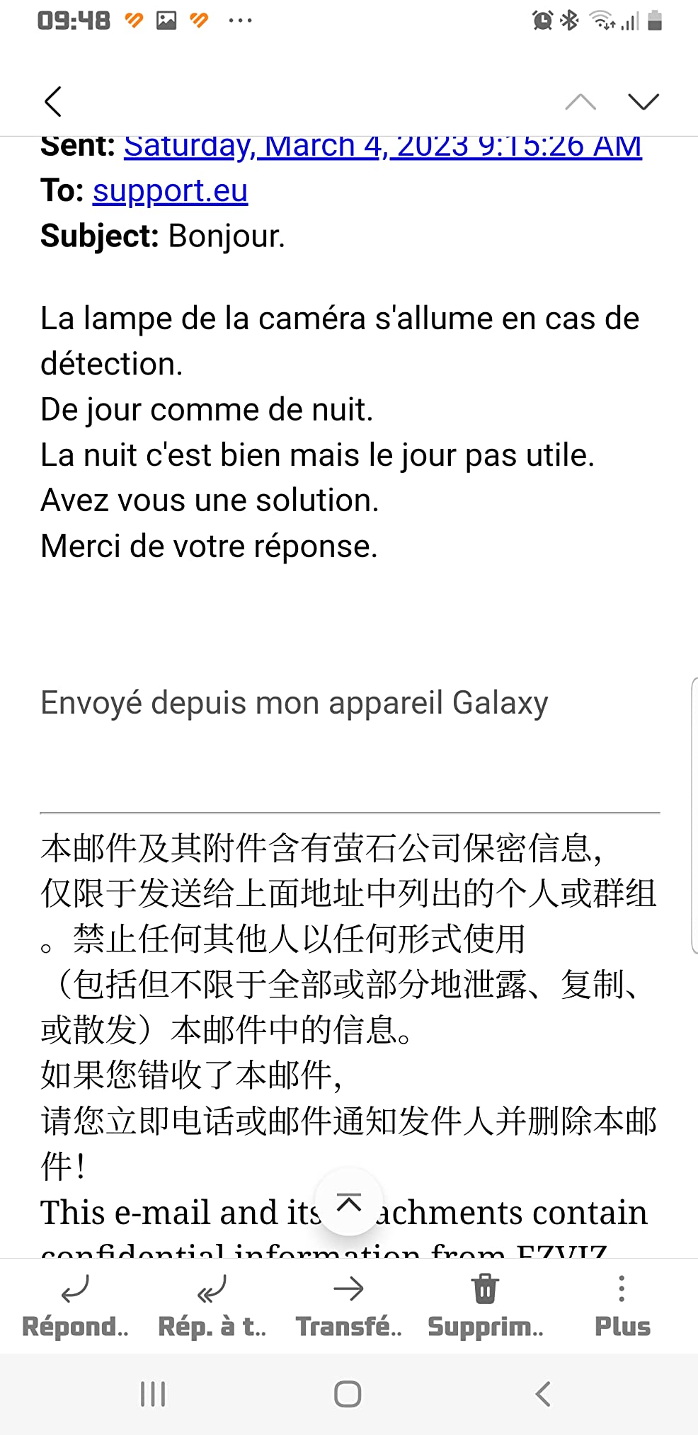 Correcte mais l'appli manque d'options