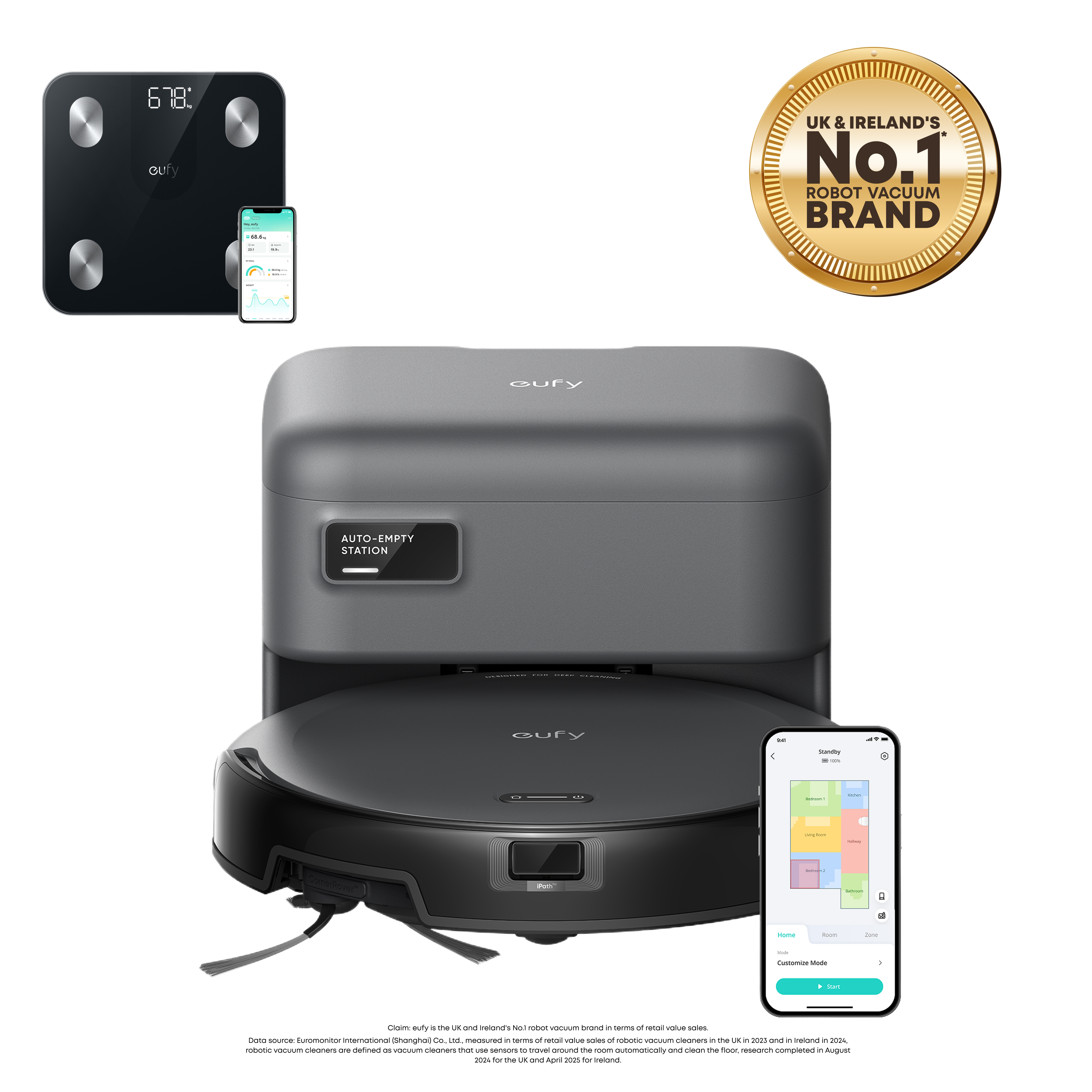 eufy-robot-aspirateur-c10-auto-vidant-balance-connect-e-smart-scale-a1-pack-nett image 2