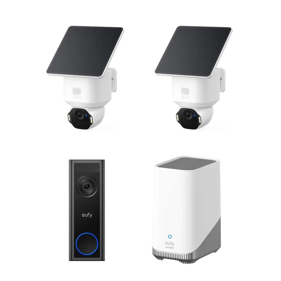 eufy-solocam-e42-2-cam-ras-sonnette-vid-o-c31-homebase-s380-pack-surveillance-4k image 1