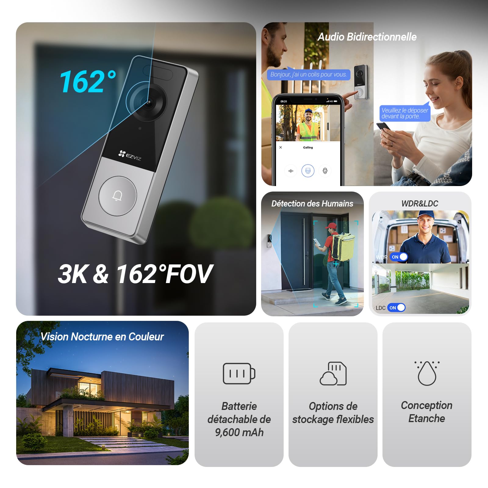 ezviz-cp8-sonnette-vid-o-sans-fil-ext-rieure-tanche-3k-5mp-avec-cam-ra-batterie- image 2