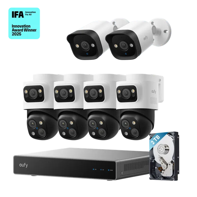 eufy-poe-nvr-security-system-s4-max-2-cam-ras-bullet-4k image 1