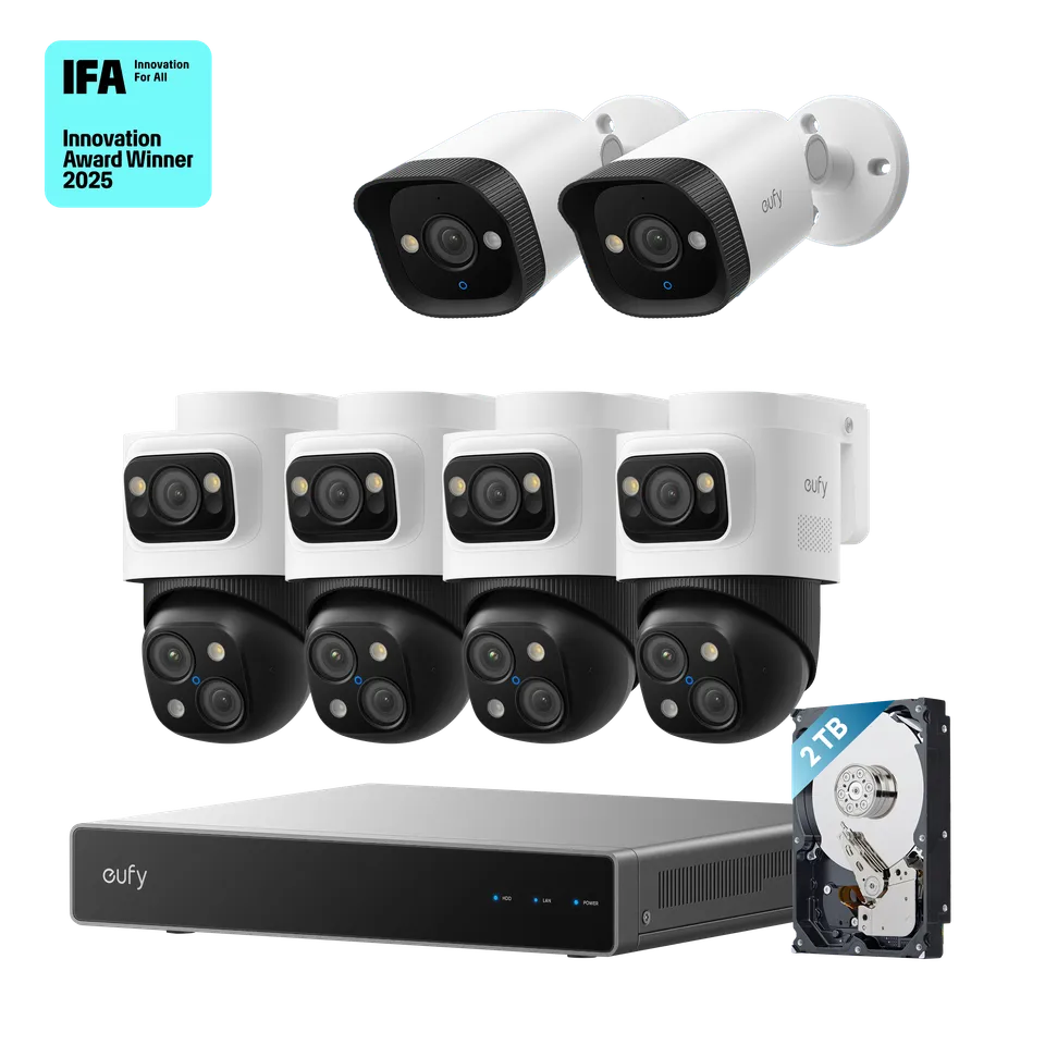 eufy-poe-nvr-security-system-s4-max-2-cam-ras-bullet-4k image 1