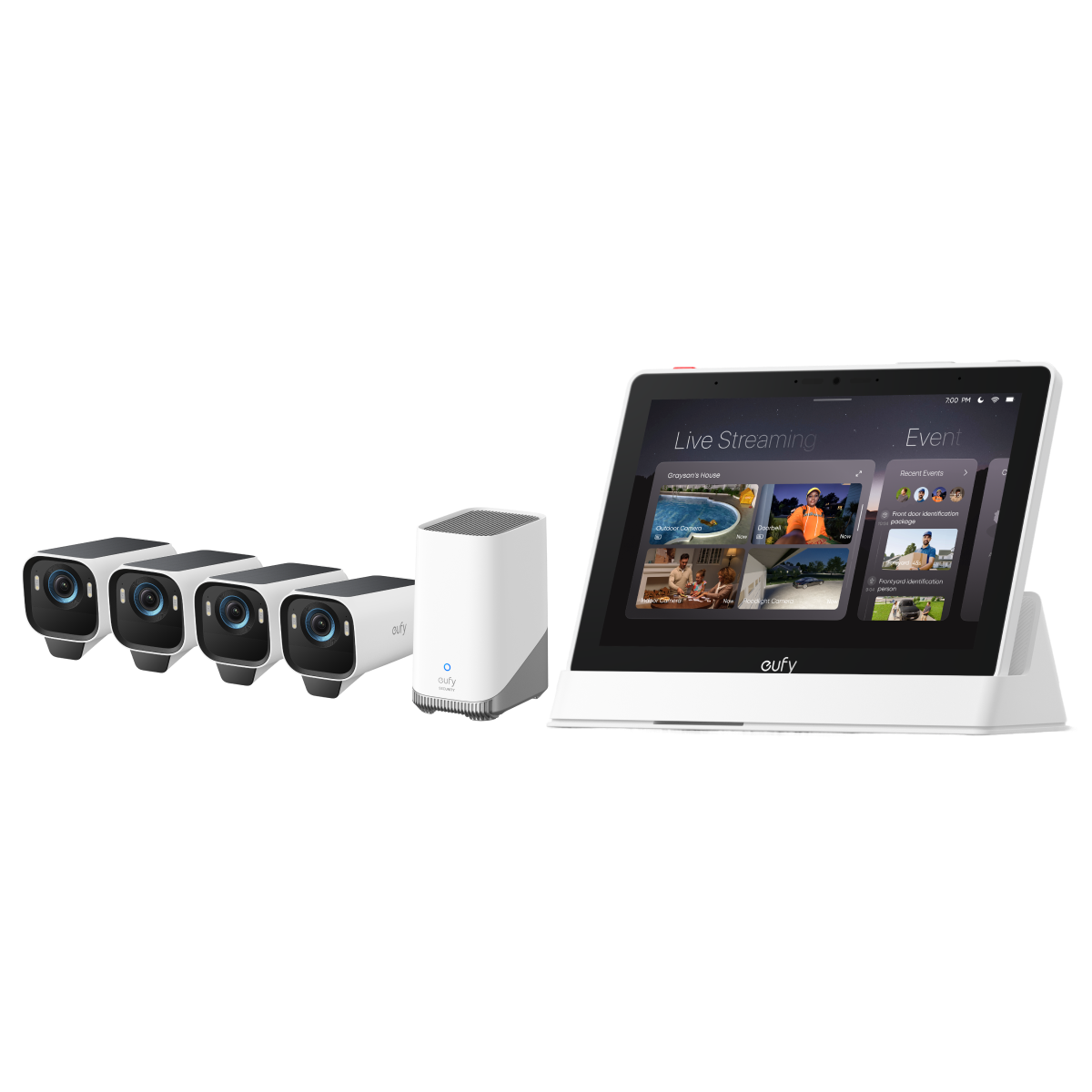 eufy-cran-connect-smart-display-kit-4-cam-ras-eufycam-s3-pro image 1