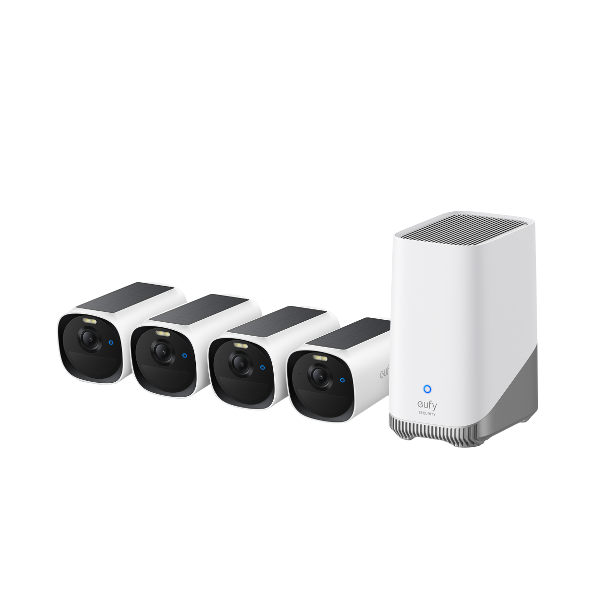 eufy-eufycam-e40-x4-homebase-s380-kit-4-cam-ras-solaires-2k image 1