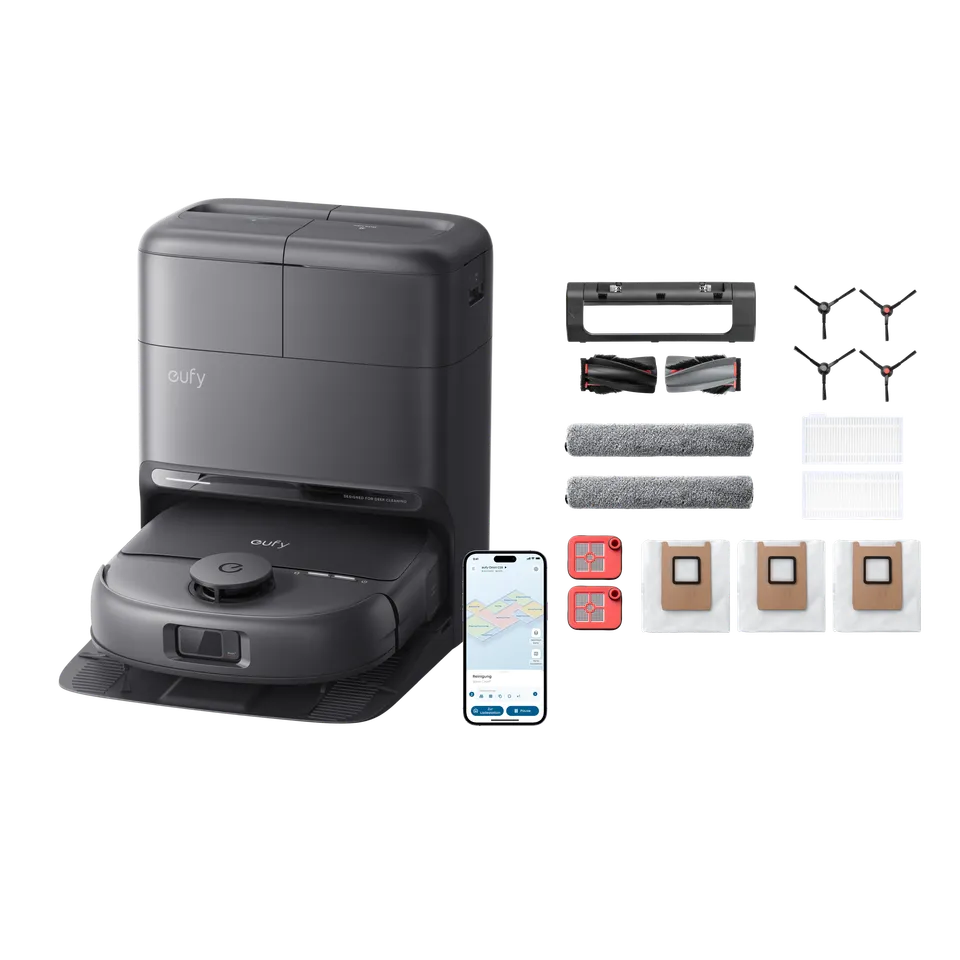 eufy-robot-aspirateur-omni-c28-kit-de-rechange-15-000-pa-hydrojet-station-5-en-1 image 1