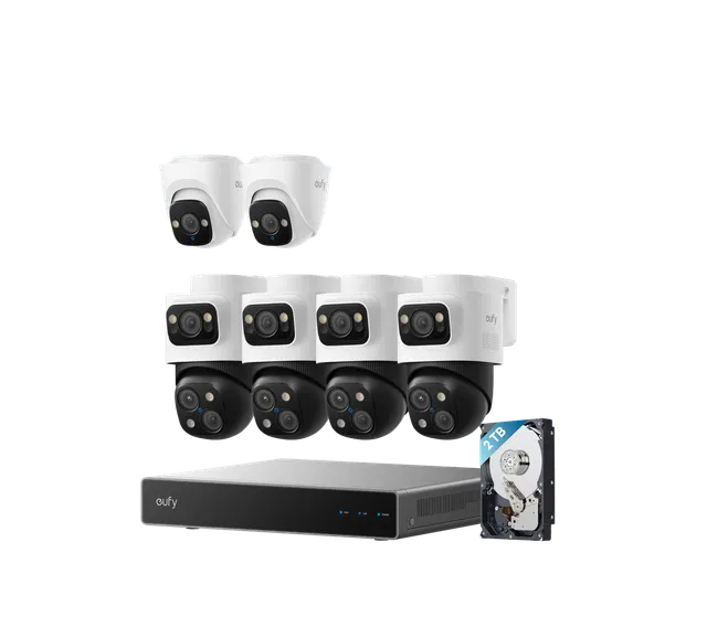 eufy-poe-nvr-kit-6-cam-ras-s4-max-2x-turret-camera-e41 image 1