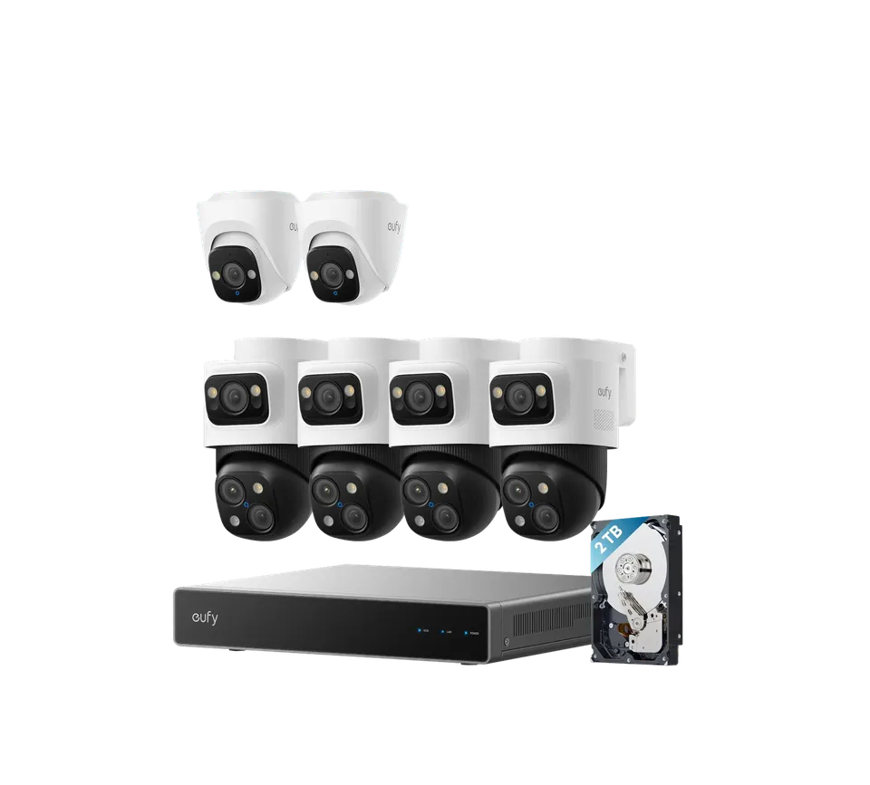 eufy-poe-nvr-kit-6-cam-ras-s4-max-2x-turret-camera-e41 image 1
