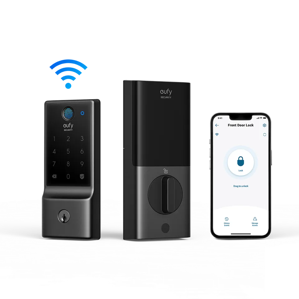 eufy-smart-lock-c220-serrure-connect-e-biom-trique-reconditionn-e image 1