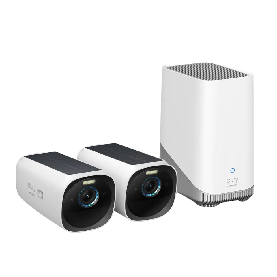 eufy-eufycam-3-s330-2-pack-homebase-3-cam-ra-ext-rieure-4k-solaire image 1