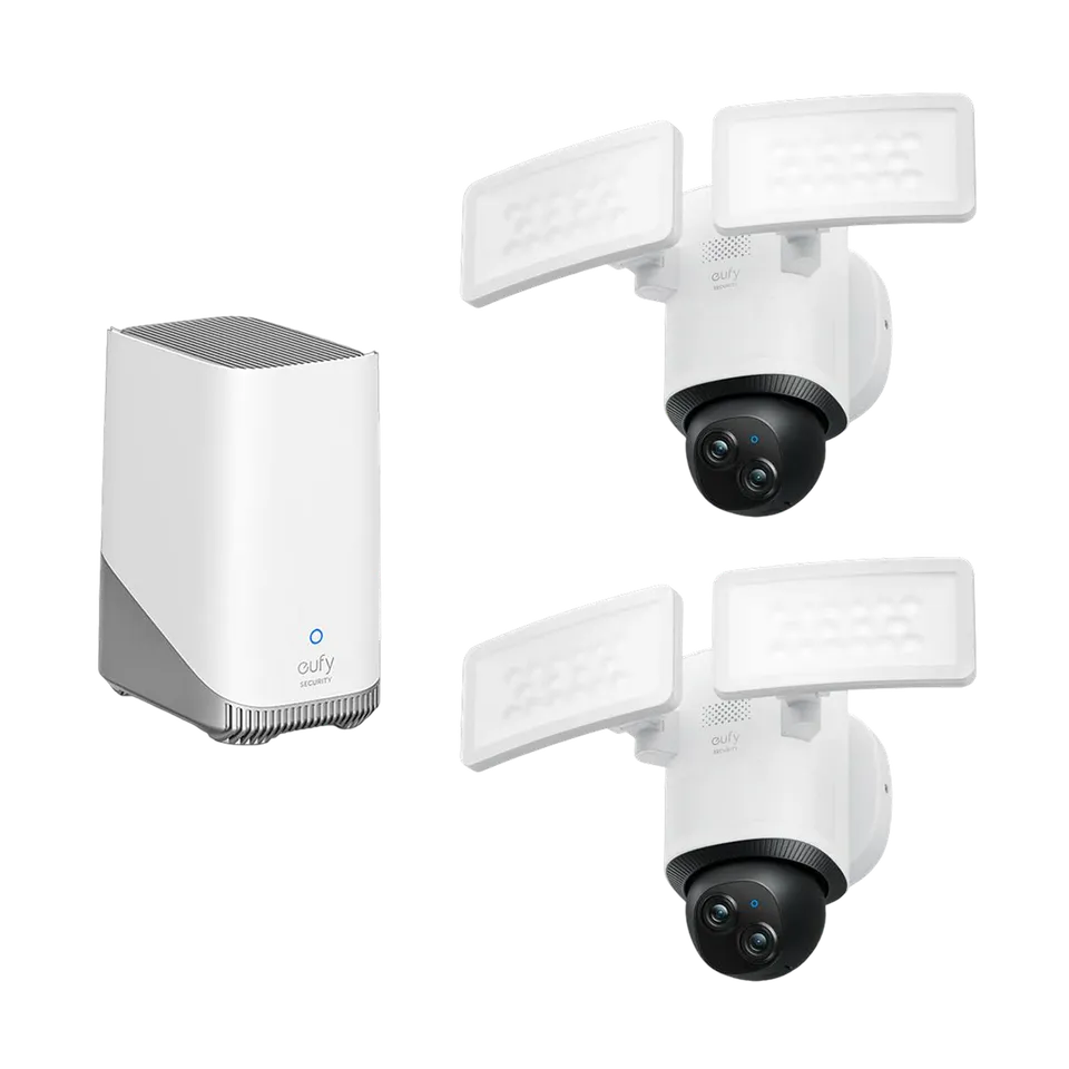 eufy-floodlight-camera-e340-lot-de-2-homebase-s380-projecteur-cam-ra-360 image 1