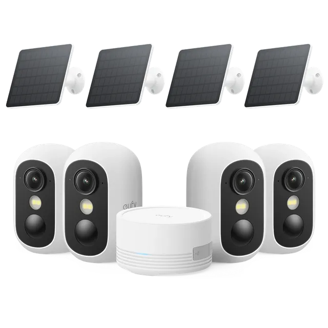 eufycam-c35-kit-4-cam-ras-panneau-solaire-3w-wi-fi-ip67-purecolor-vision image 1