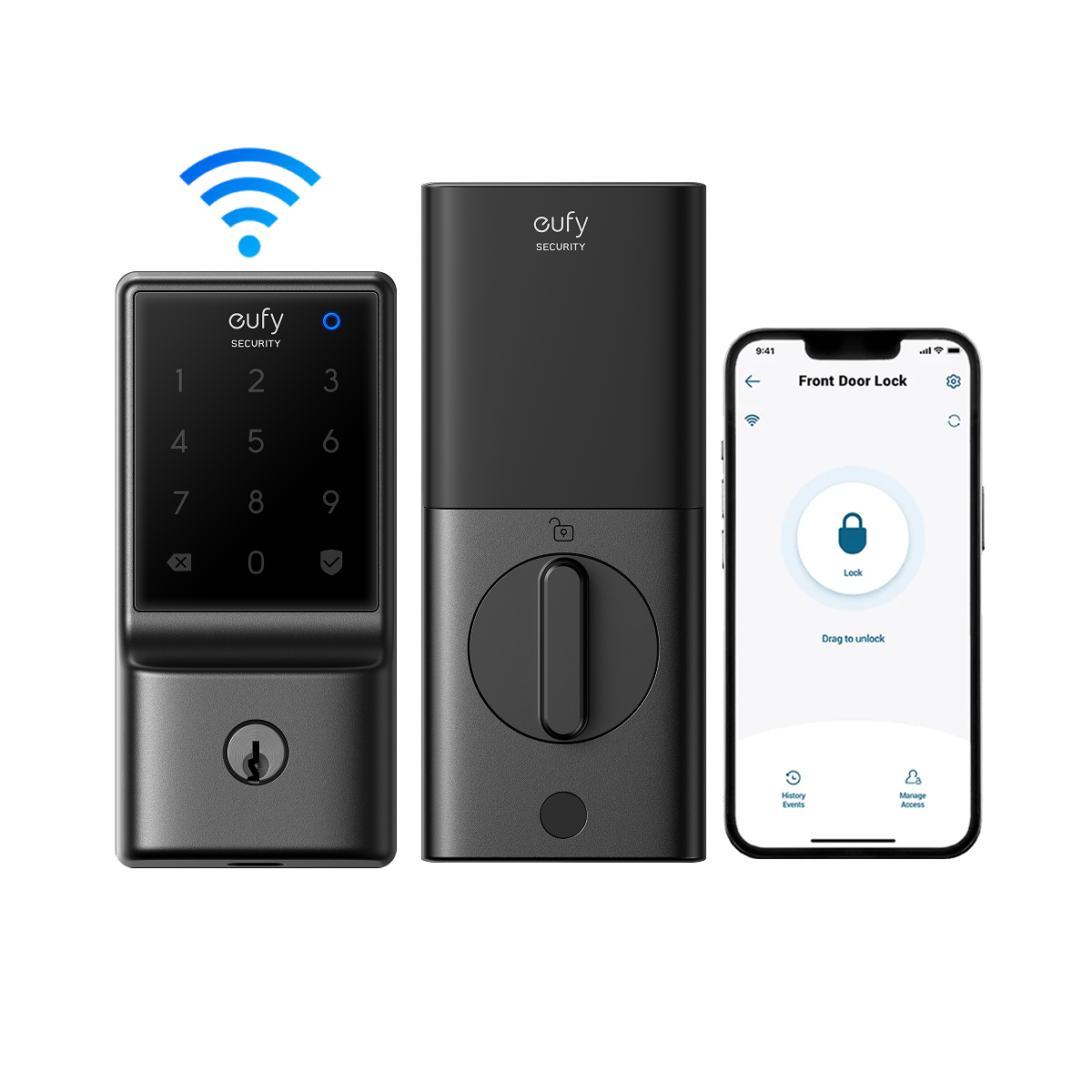 eufy-smart-lock-c210-serrure-connect-e-wifi-5-en-1-clavier image 1