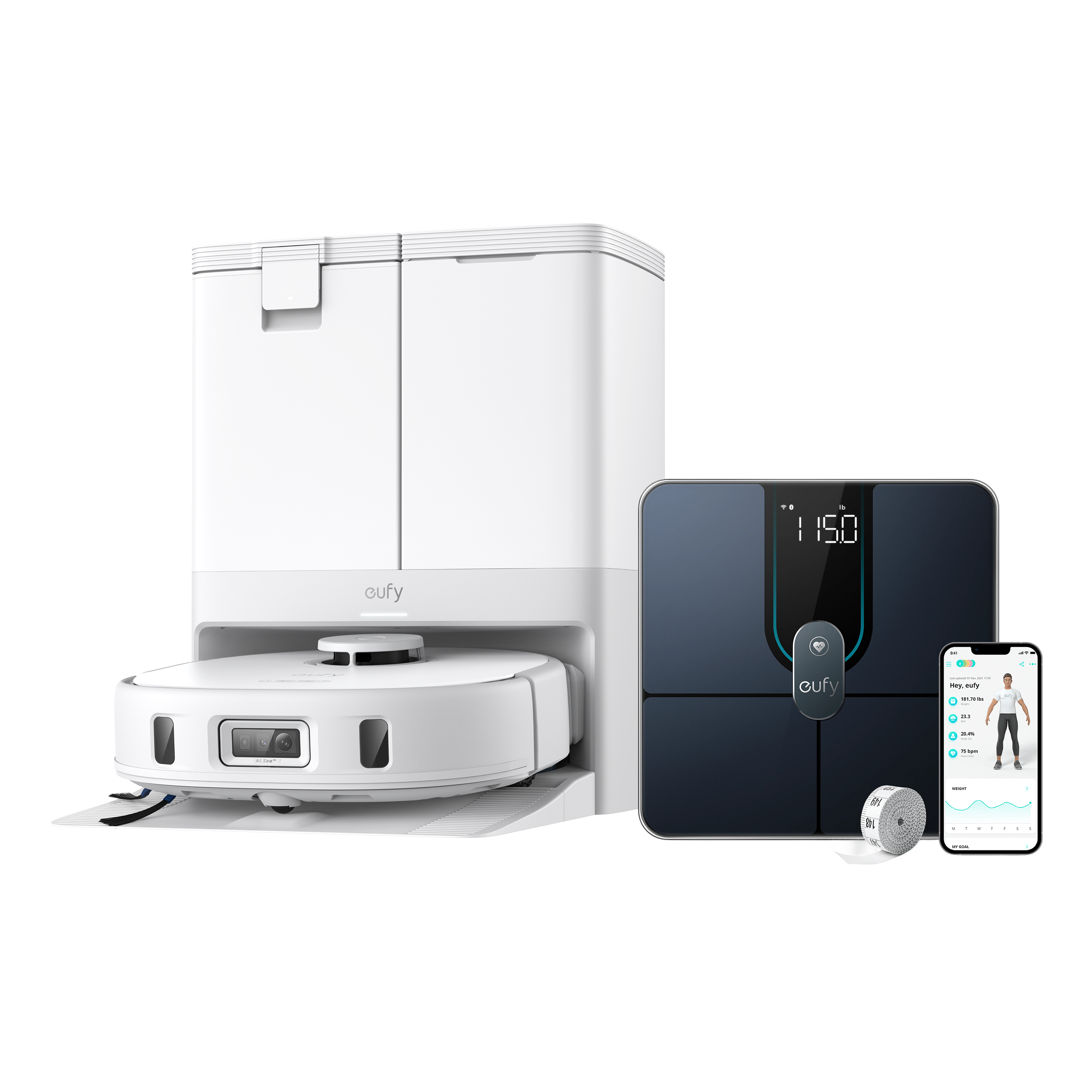 eufy-x10-pro-omni-blanc-smart-scale-p2-pro-pack-robot-balance image 1