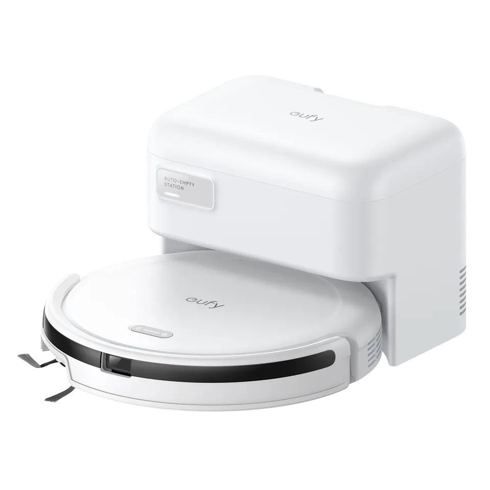 eufy-robot-aspirateur-c10-blanc-avec-station-de-vidange-automatique image 1