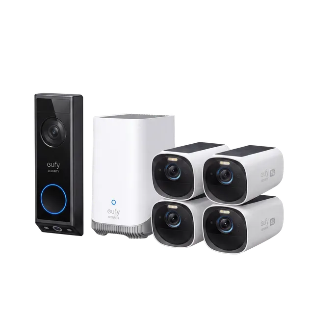 eufy-eufycam-3-s330-kit-4-cam-ras-4k-sonnette-vid-o-dual-e340 image 1
