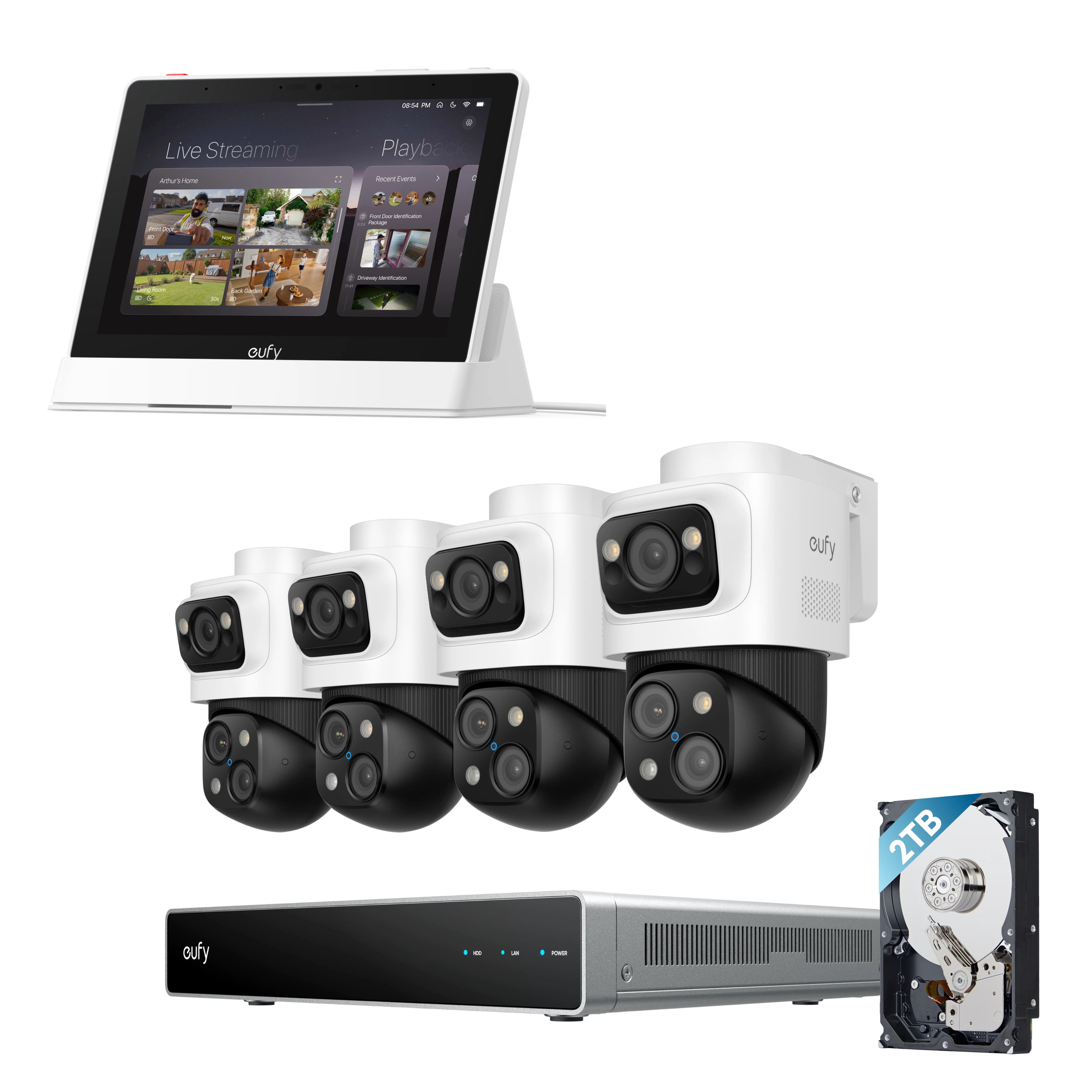 eufy-smart-display-e10-syst-me-nvr-poe-s4-max-16mp-triple-objectif image 1