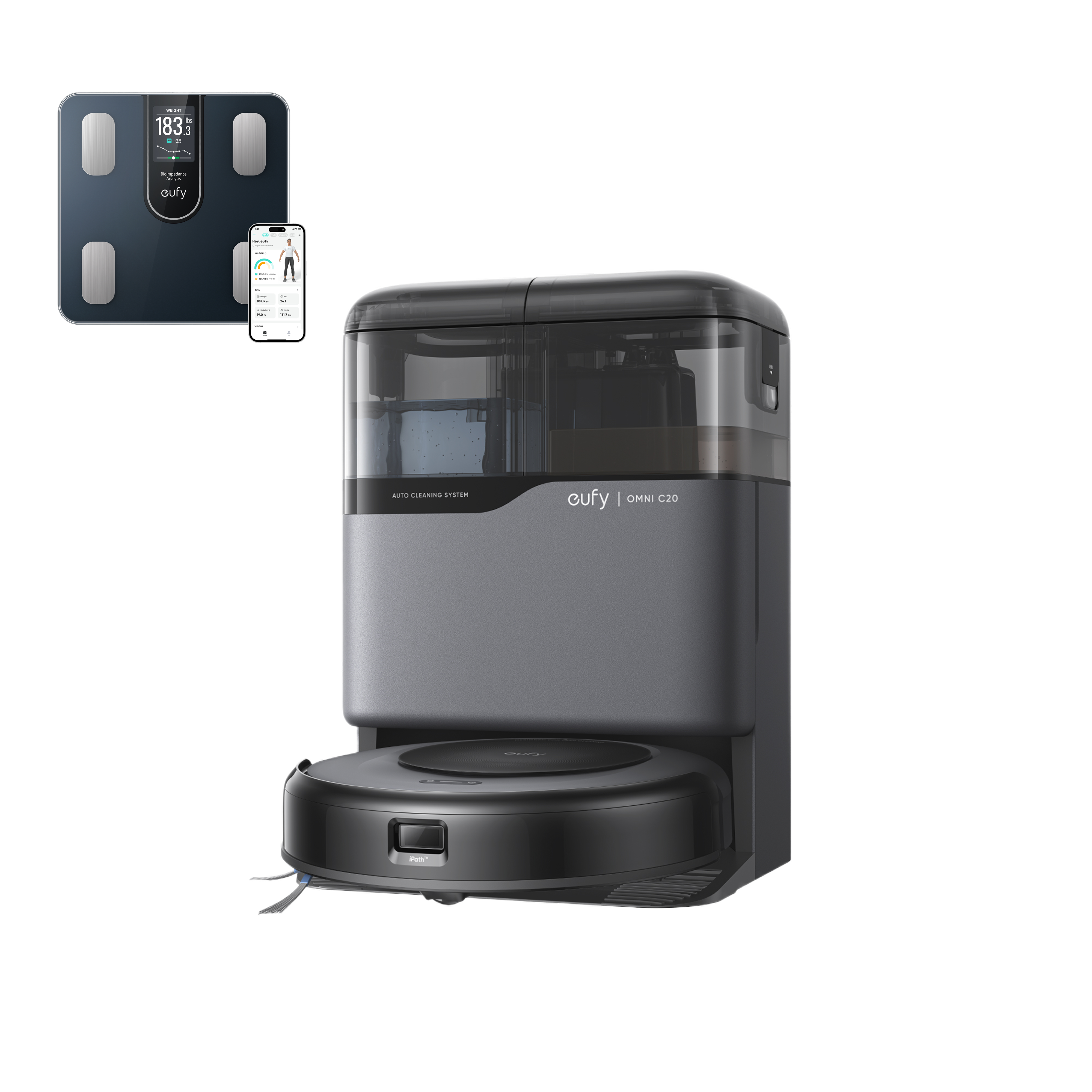 eufy-omni-c20-robot-aspirateur-laveur-balance-connect-e-smart-scale-c20 image 1